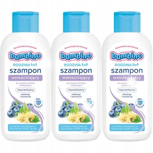 BAMBINO SZAMPON RODZINA WZMACNIAJĄCY 400ML *3 - Kosmetyki kąpielowe dla dzieci - miniaturka - grafika 1