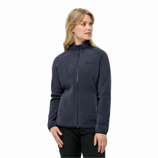 Damska kurtka polarowa Jack Wolfskin MOONRISE FZ W night blue - XS - Kurtki damskie - miniaturka - grafika 1