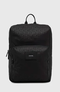Calvin Klein plecak męski kolor czarny duży wzorzysty - Plecaki - miniaturka - grafika 1