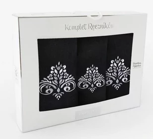 Fl1 RĘCZNIKI SUŁTAN 30X50/50X90/70X130CM CZARNY 80Z-KPL-REC/S-CZ - Ręczniki - miniaturka - grafika 1