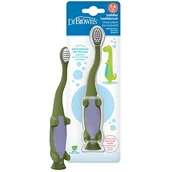 Szczoteczki do zębów - Dr Brown's Szczoteczka do zębów - dinozaur, 1szt. - miniaturka - grafika 1