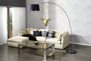 Invicta Interior Lampa podłogowa Formation czarna, złota 215cm 13069 - Lampy stojące - miniaturka - grafika 1