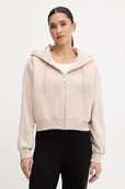 Bluzy damskie - Guess bluza AELIA damska kolor beżowy z kapturem gładka V5BQ11 KB681 - miniaturka - grafika 1