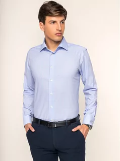 Koszule męskie - Eton Koszula 100000000 Niebieski Slim Fit - grafika 1