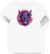 Koszulki i topy damskie - Koszulka damska biała z motywem fioletowej maski Oni XXL - miniaturka - grafika 1