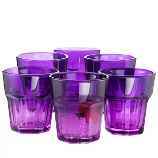 Szklanki do wody i napojów Gigi ombre fioletowe 280 ml - Szklanki - miniaturka - grafika 1