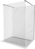 Ścianki i drzwi prysznicowe - Mexen Kioto ścianka prysznicowa wolnostojąca 120 x 200 cm, transparent 8 mm, gun metal - 800-120-002-95-00 - miniaturka - grafika 1