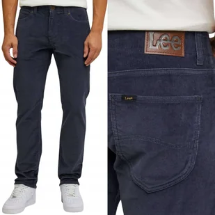 Lee SLIM FIT MVP Extreme Motion Dusty Navy DOPASOWANE SZTRUKSY W30 L32 - Spodnie męskie - miniaturka - grafika 1