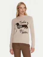 Swetry damskie - Weekend Max Mara Sweter Nitra 2525366292 Beżowy Regular Fit - miniaturka - grafika 1