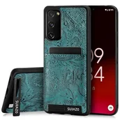 Etui i futerały do telefonów - SURAZO Etui ochronne z prawdziwej skóry premium do Samsung Galaxy S20 FE 5G – odporne na uderzenia skórzane etui na telefon komórkowy [przegródka na karty, funkcja stojaka, kółko na klucze] etui typu - miniaturka - grafika 1