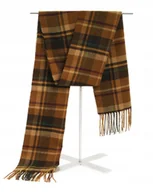 Apaszki i szaliki męskie - Szal Szalik Męski Zimowy Ciepły Brązowy Karmelowy W Kratkę Pako Jeans - miniaturka - grafika 1