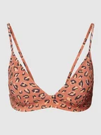Stroje kąpielowe - Top bikini ze wzorem na całej powierzchni - miniaturka - grafika 1