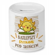 Skarbonki - Dla Rysownika Skarbonka na Urodziny na Prezent z Nadrukiem ze Zdjęciem + Opakowanie na prezent (wzór 02) - miniaturka - grafika 1