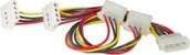 Kable - Roline Kabel zas.wew. 4pin HDD/4x 4pin HDD kątowy - miniaturka - grafika 1