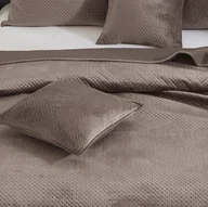 Poszewki na poduszki - Poszewka Velvet 50x70 cm Maya brązowa SpodIgły i Nitki - miniaturka - grafika 1