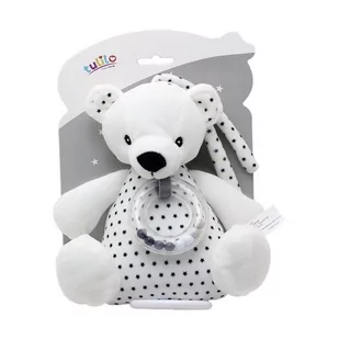 TULILO TULILO Pozytywka Miś czarno-biały 18 cm 5_818400 - Pozytywki dla dzieci - miniaturka - grafika 1