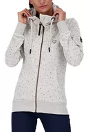 Bluzy damskie - Alife and Kickin YasminAK B Damska bluza dresowa, bluza na czas wolny, bluza z kapturem, bluza z zamkiem błyskawicznym i kapturem, XS-XXL, Cloudy Melange, M, cloudy melange - miniaturka - grafika 1