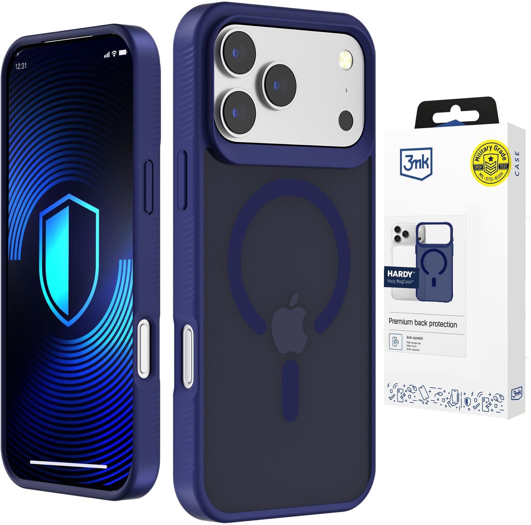 3MK Apple iPhone 17 Pro Max - 3mk Hardy Hazy MagCase Blue