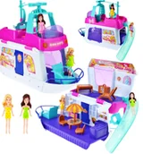 Lalki dla dziewczynek - Icom Statek z Lalkami + Akcesoria Ubranka CA045507 - miniaturka - grafika 1