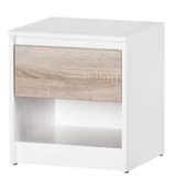 Inne meble do salonu - Szafka Wenecja 05 Biały / Dąb Sonoma - miniaturka - grafika 1