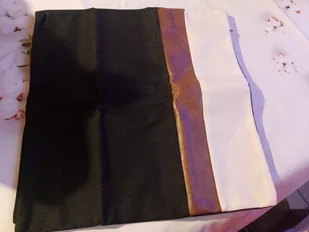 POSZEWKA 40x40 BAWEŁNIANA CZARNA DEKORACYJNA OZDOBNA JASIEK NA PODUSZKĘ - Poszewki na poduszki - miniaturka - grafika 1