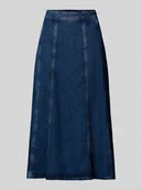 Spódnice - Rozkloszowana spódnica jeansowa z lyocellu - miniaturka - grafika 1