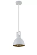 Lampy sufitowe - Sigma biało-złota lampa wisząca z metalowym kloszem MARS 1 32257 lampa sufitowa nad blat pojedynczy zwis 32257 - miniaturka - grafika 1