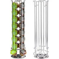 Akcesoria i części do ekspresów do kawy - Uchwyt na kapsułki z kawą na 24 kapsułki Dolce Gusto, obrotowy, srebrny - miniaturka - grafika 1