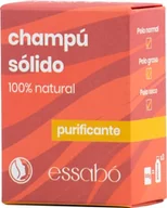 Kosmetyki kąpielowe dla dzieci - Essabó oczyszczający stały szampon – w 100% naturalny, na bazie masła z granatu i czerwonej gliny, wykonany ręcznie, odpowiedni dla dzieci i wrażliwej skóry, bez alergenów, 100 g - miniaturka - grafika 1