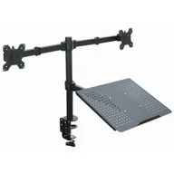 Uchwyty do monitorów - Art UCHWYT BIURKOWY DO 2 MONITORÓW LED/LCD 13-27" + notebooka L-25 ART - miniaturka - grafika 1