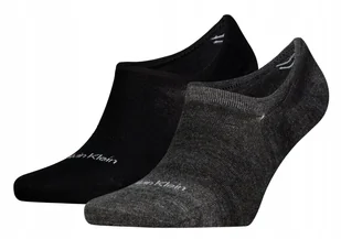 Skarpetki Calvin Klein Jeans 2 pary 40-46 czarne melanż - Skarpetki męskie - miniaturka - grafika 1