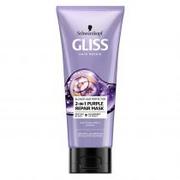 Maski do włosów - Gliss Kur Schwarzkopf Gliss Hair Repair Purple Maska do włosów blond i rozjaśnionych  200ml - miniaturka - grafika 1