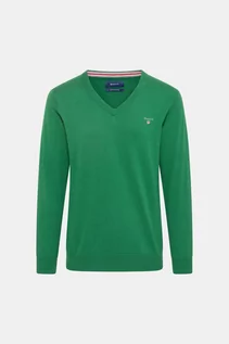 Swetry męskie - GANT Sweter z wełną - Zielony - Mężczyzna - M (M) - grafika 1