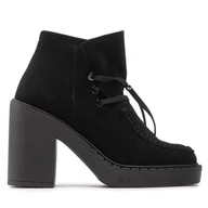 Botki damskie - Botki Simple SL-34-02-000074 Czarny - miniaturka - grafika 1