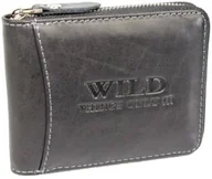Portfele - Portfel Skórzany Wild Skóra Licowa Średni Poziomy Metalowy Suwak RFID 5532 12 x 9 x 2 [cm] - miniaturka - grafika 1
