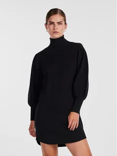 YAS Sukienka dzianinowa 26030696 Czarny Regular Fit - Sukienki - miniaturka - grafika 1