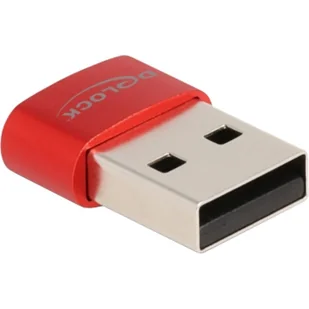 DeLOCK 60050 zmieniacz płci / kabli USB C USB A Czerwony - Kable USB - miniaturka - grafika 1