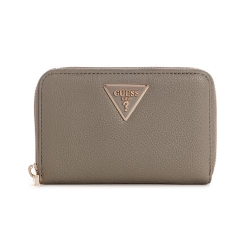 Guess Damski LAUREL II SLG MED Zip AROUNDZIP AROUNDCOAL LOGOT/U, Ciemnoszary szarobrązowy, 14x9x3