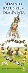 Baner na różaniec z Matką Bożą Fatimską i pastuszkami 75x200cm - Ikony i obrazy sakralne - miniaturka - grafika 1