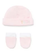 Rękawiczki dla dzieci - Tous czapka i rękawiczki dziecięce kolor różowy z cienkiej dzianiny bawełniana - miniaturka - grafika 1