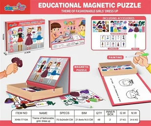 MAGNETIC PUZZLE SET 21.6X4X16.5 - Puzzle - miniaturka - grafika 1