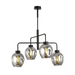 Emibig LUKKA 4 BLACK/GRAFIT 1163/4 lampa sufitowa żyrandol nowoczesny klosze 1163/4 - Lampy sufitowe - miniaturka - grafika 1