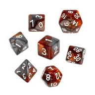Akcesoria do gier planszowych - Rebel Komplet kości Rpg - Dwukolorowe - miniaturka - grafika 1