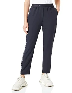 Champion Damskie spodnie dresowe Legacy Tape 2.0 Slim High Waist Crop, czarne, S - Spodnie damskie - miniaturka - grafika 1
