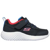 Buty dla dziewczynek - Buty dziecięce Skechers Bounder Techrox 403906NBLK - granatowe - miniaturka - grafika 1