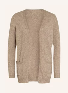 Only Dzianinowe Wdzianko beige - Swetry damskie - miniaturka - grafika 1