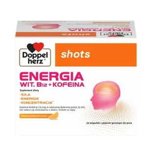 DOPPELHERZ SHOTS Energia, 20amp. - Suplementy diety - miniaturka - grafika 1