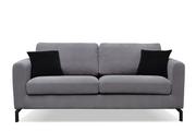 Sofy i kanapy - Sofa 3 z pokrowcem KAPI *szary, 190x85x88, tkanina/metal/drewno - miniaturka - grafika 1