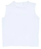 Bluzki dla niemowląt - Andy & Helen A024 Fortuna bluzka bez rękawów, biała - miniaturka - grafika 1