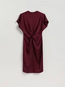 Sukienki - Reserved - Sukienka w zwierzęcy wzór - bordowy - miniaturka - grafika 1